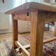 Large farmhouse table in solid ash