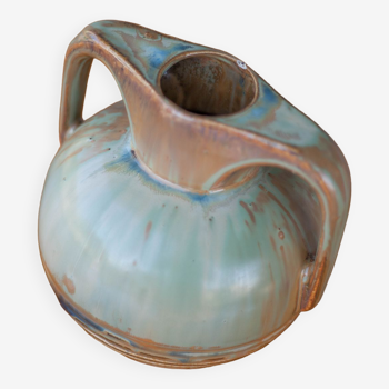 Vase céramique émaillée flammé vintage