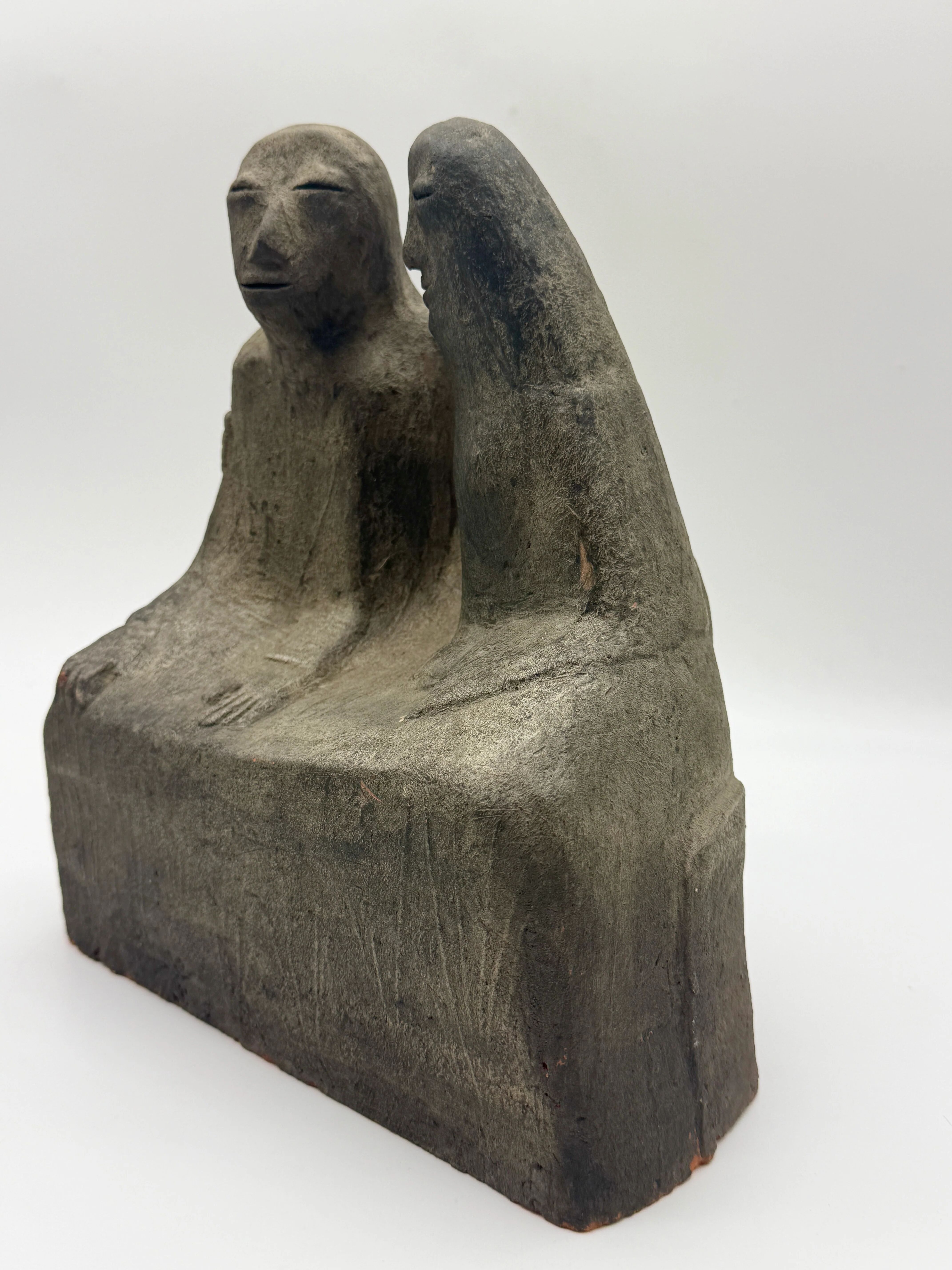 Sculpture en céramique "Coppia" Clizia (Mario Giani), Italie, 1970s