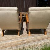 Paire de fauteuils vintage