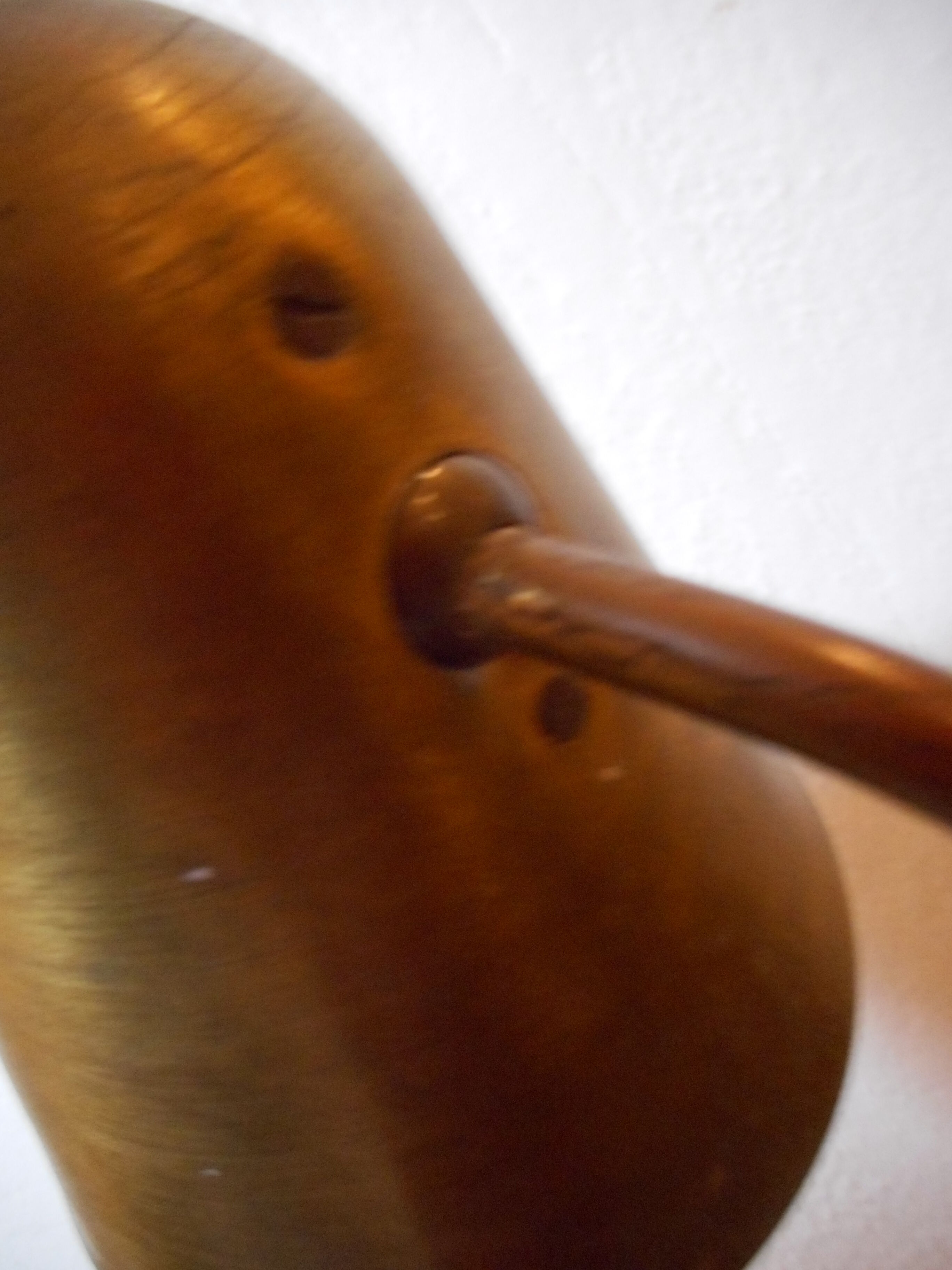 Hinged brass lamp