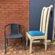 Chaises vintage et design en marbre blanc