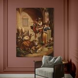 Great 18th century Italian painting, pastoral scene