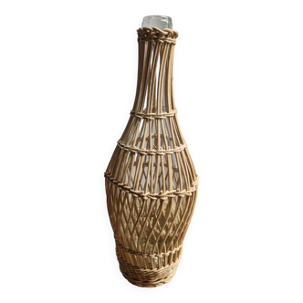 Vase, carafe, glass bottle, rattan wicker
