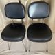 Vintage chairs in chrome and faux leather from the 60s-70s.