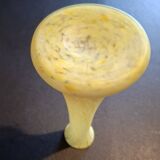 Yellow blown glass soliflore