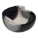 Two-Coloured Black and White Glass Dish with Swirls, circa 1970