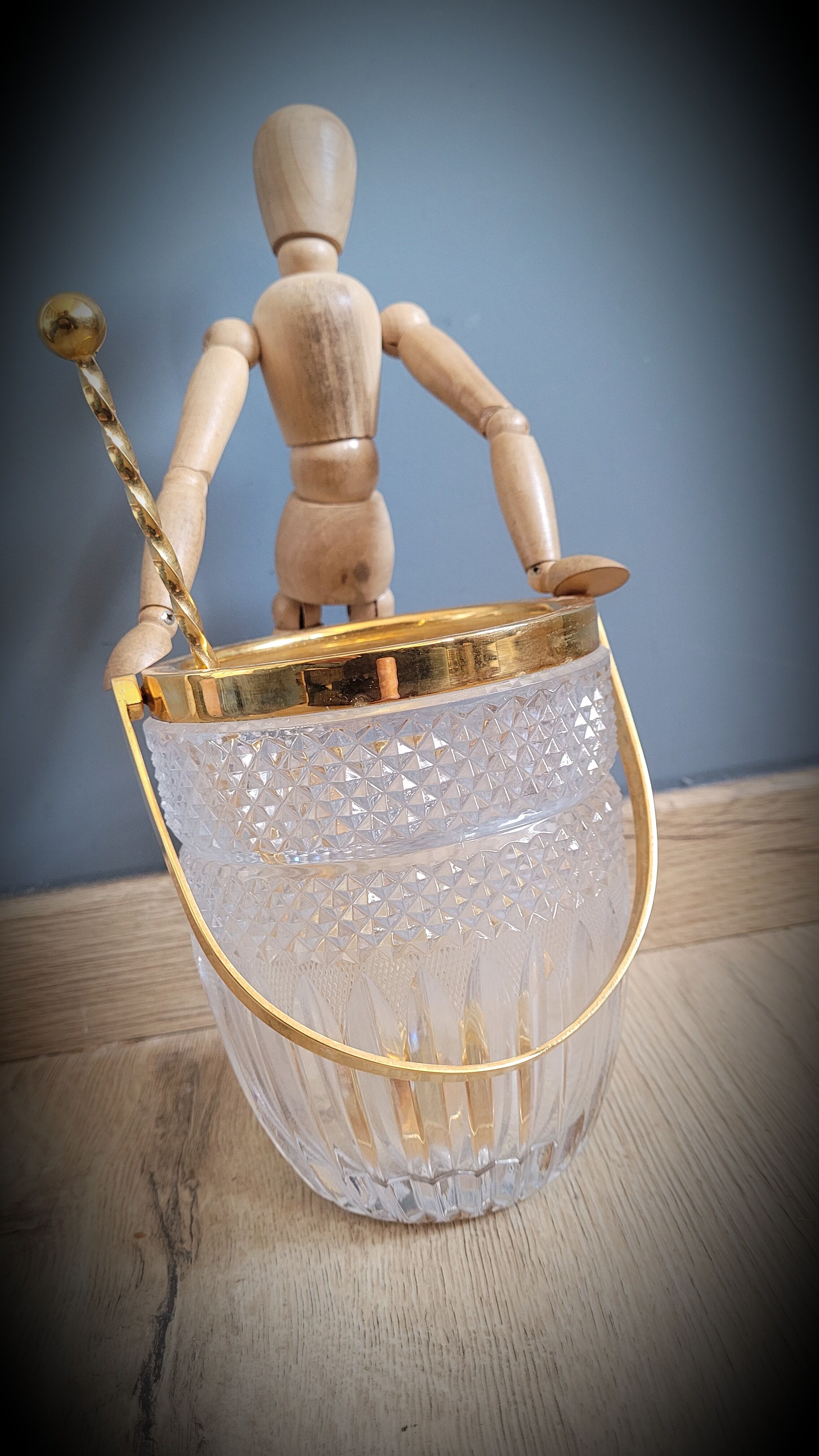 Golden ice bucket