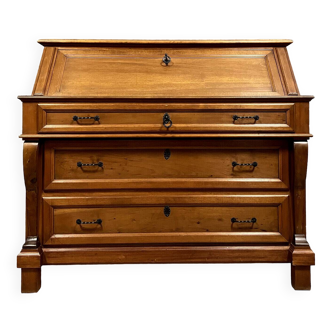 Commode scriban style Empire en bois massif vers 1930