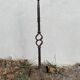 Lampadaire bougeoir fer forgé brutalismes