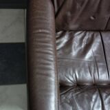 Brown Leather armchair 1970s