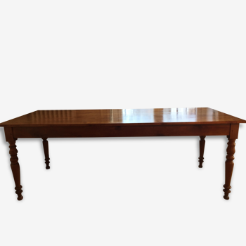 Solid cherry dining table