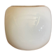 Antique square white opaline ceiling light