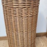 Porte-parapluie en osier fait main : vintage