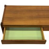 Vintage low sideboard with drawers 70's walnut veneer design