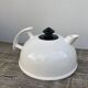Postmodernist white ceramic teapot