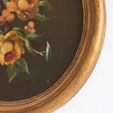 Set of 3 paintings bouquet of flowers