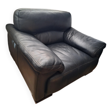 Fauteuil  cuir Noir Roche Bobois