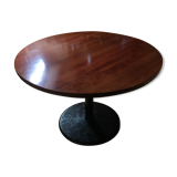 Table round tray in solid wood
