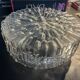 Mid-century clear glass ceiling lamp, 25 cm wide