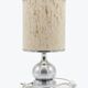 Vintage 1970s Chrome Brushed Metal Bedside Lamps Rewired Space Age