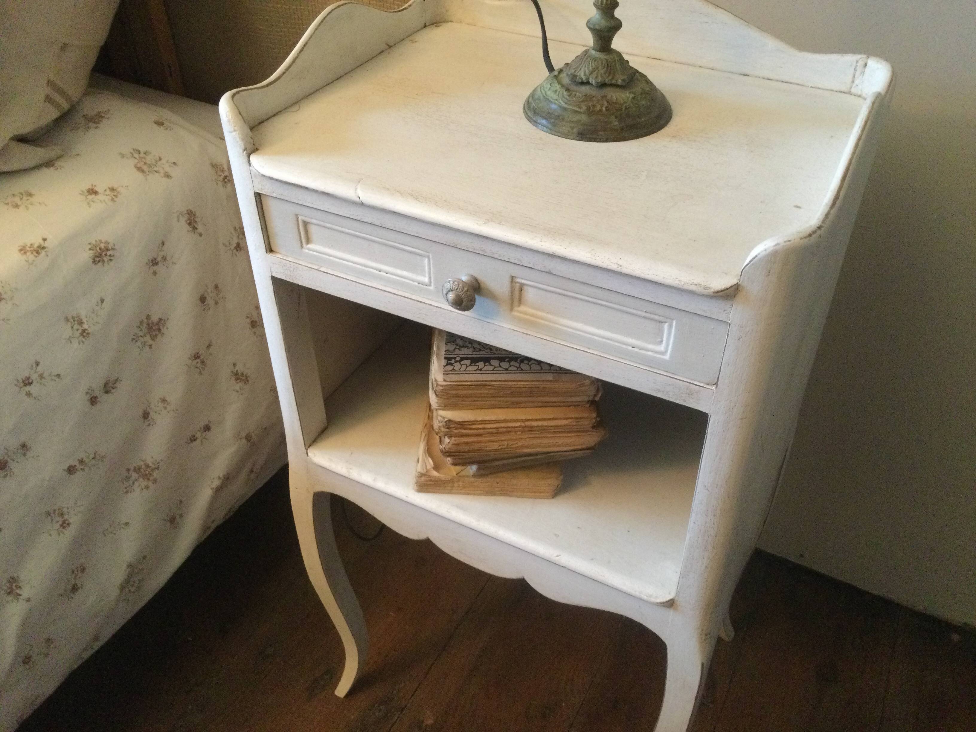 Pair of old bedside tables