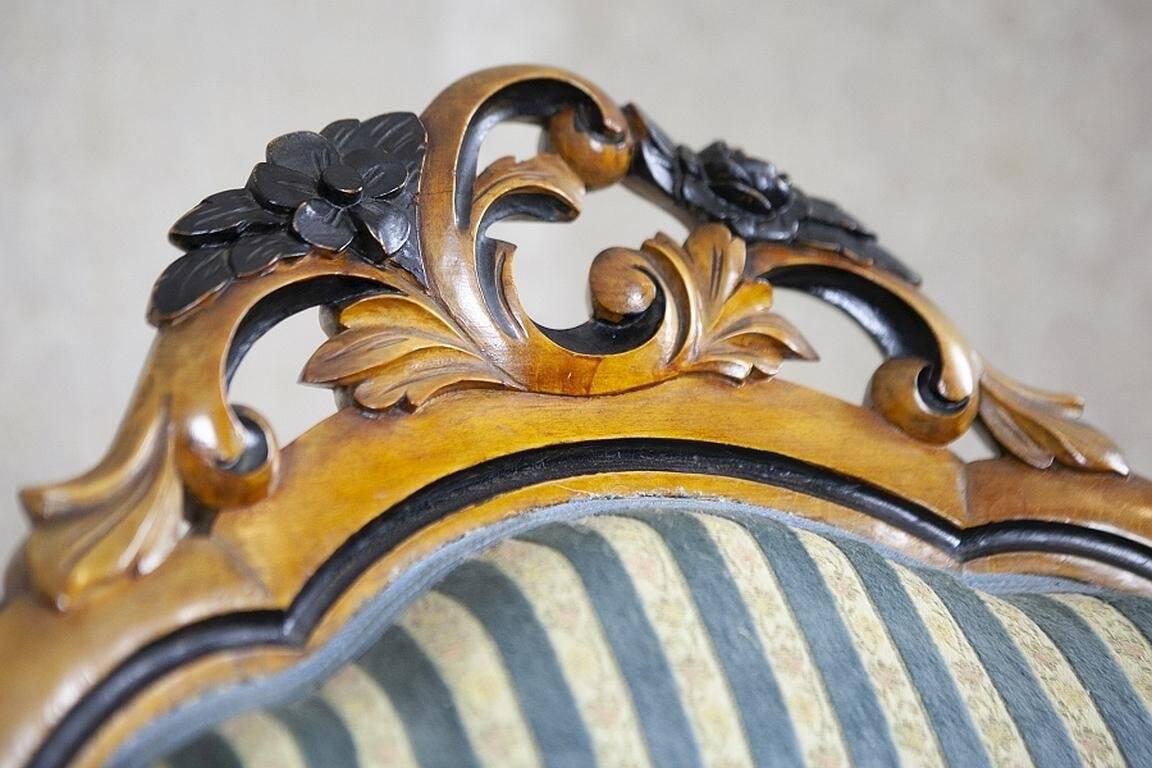 Antique Walnut Chair, 1890s