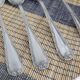 Set of 8 small silver spoons