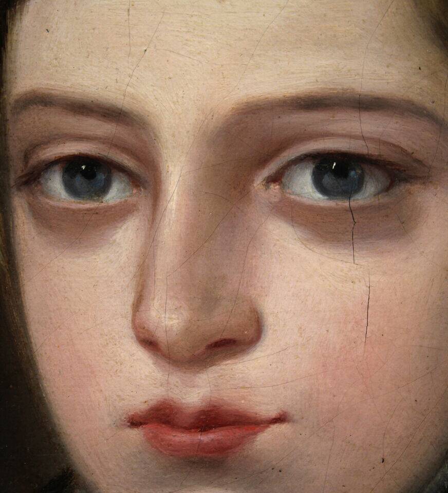 Portrait d'enfant, 1840, Öl auf Leinwand, Gerahmt