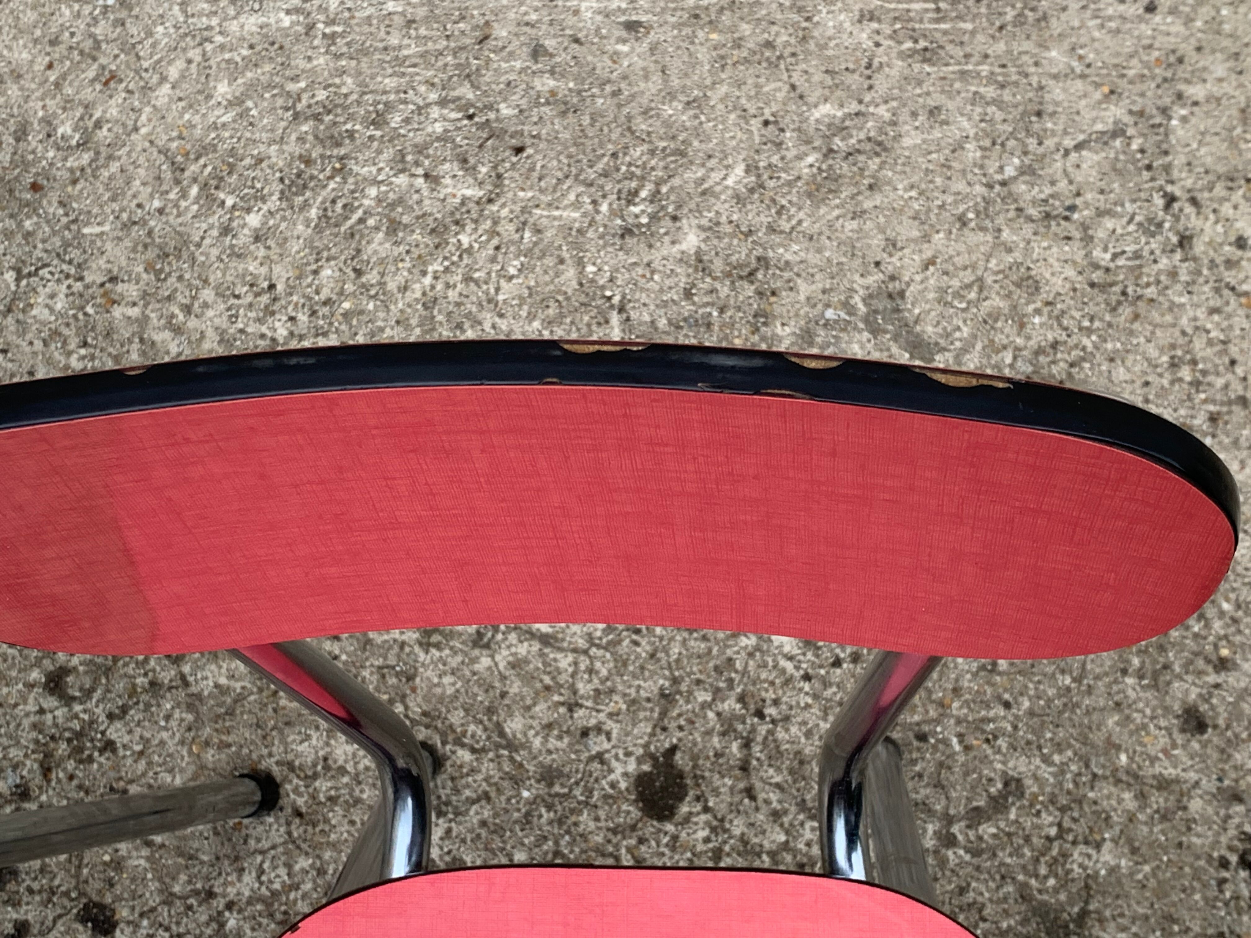 Mismatched Formica chairs