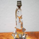 Vintage crystal lamp, table lamp, crystal table lamp with spikes