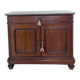 Commode Umbertino en acajou et noyer, 19e siècle.