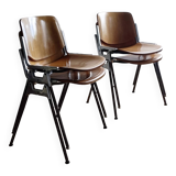 Pair of DC106 Giancarlo Pirretti chairs