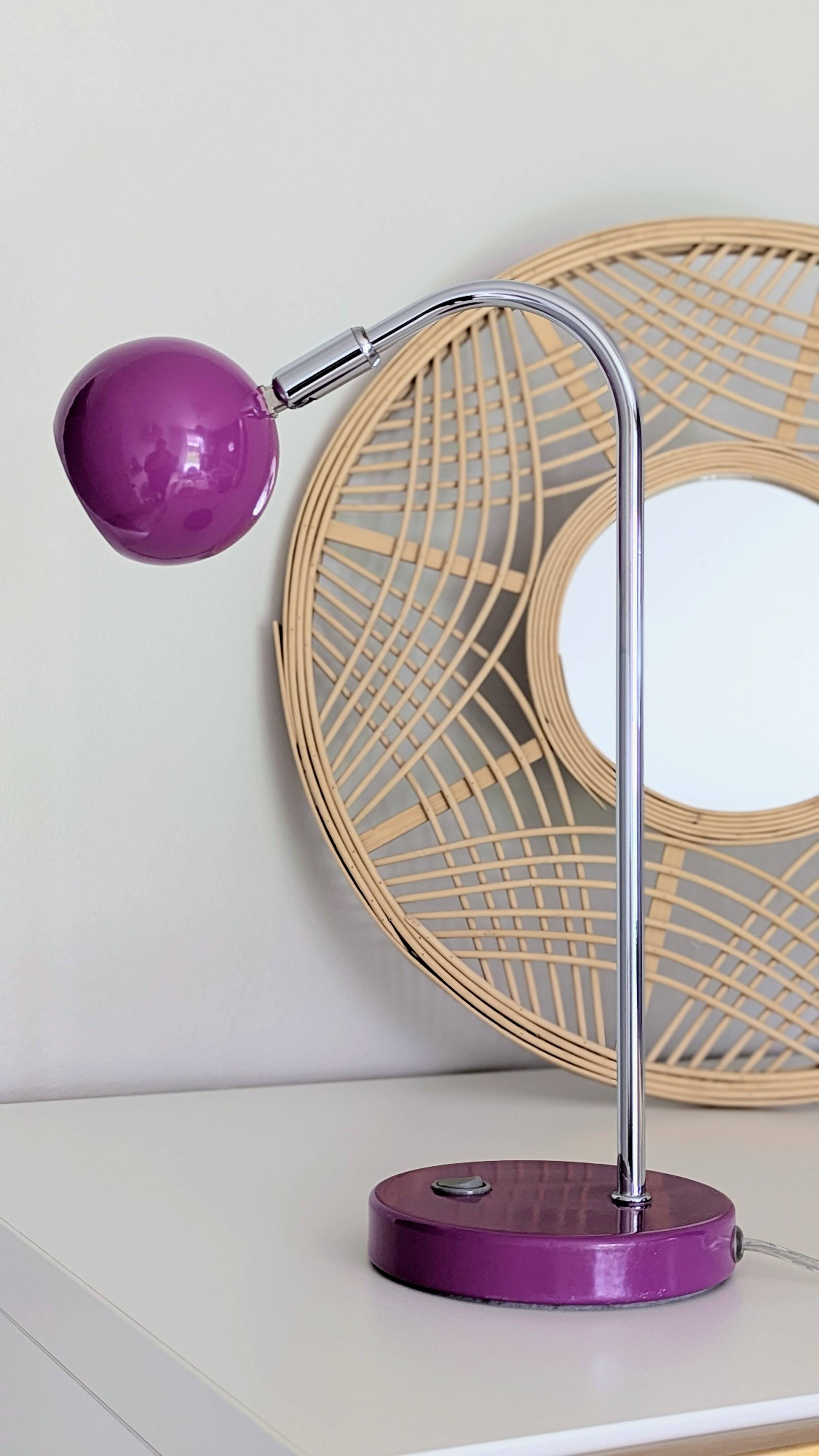 Purple eyeball lamp (L-0196)