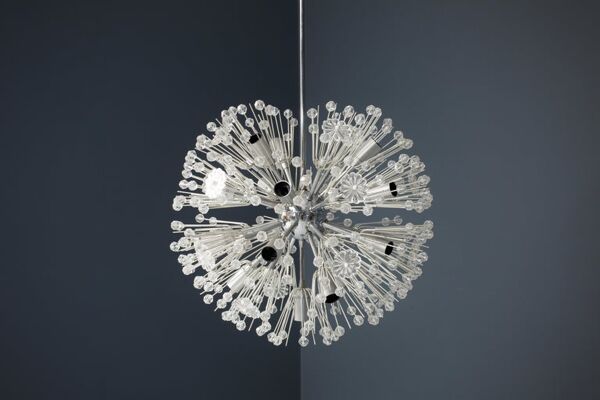 Lustre Dandelion Spoutnik par Emil Stejnar Autriche 1955