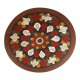 Old copper plate, hand painted, origin Pakistan