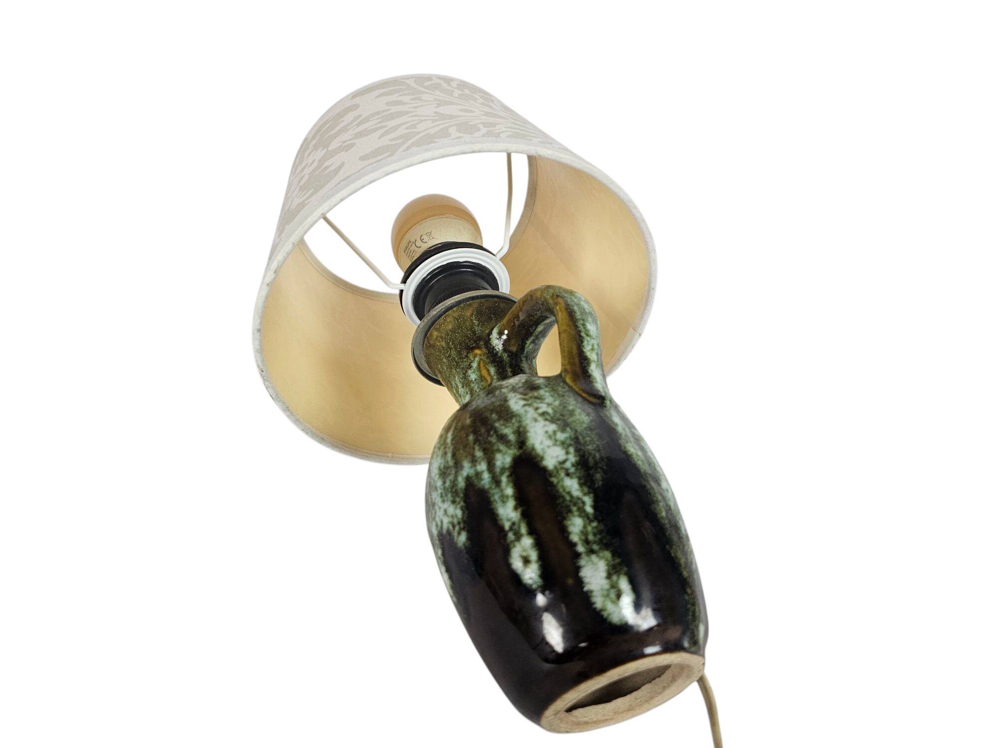 Jasba keramiek - West Germany - Fat Lava - druipglazuur - tafellamp - 70's