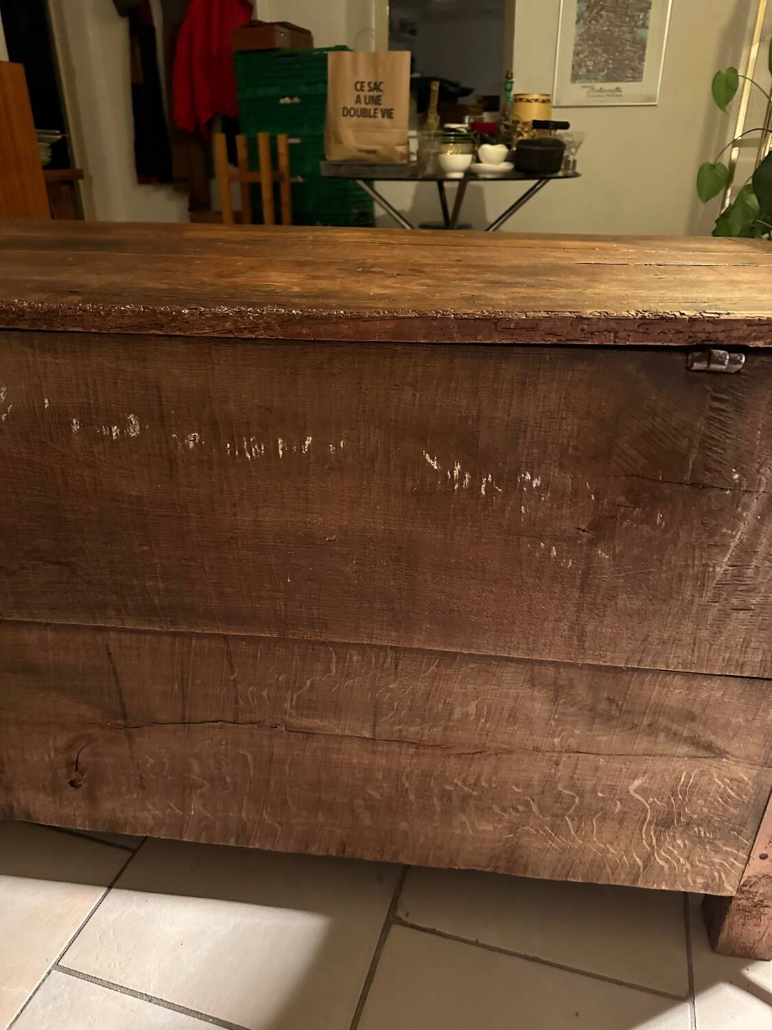 18th century oak chest