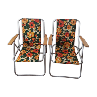 Vintage folding camping chairs 60s/70s