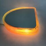 Pair of illuminated wall mirrors, 60s/70s