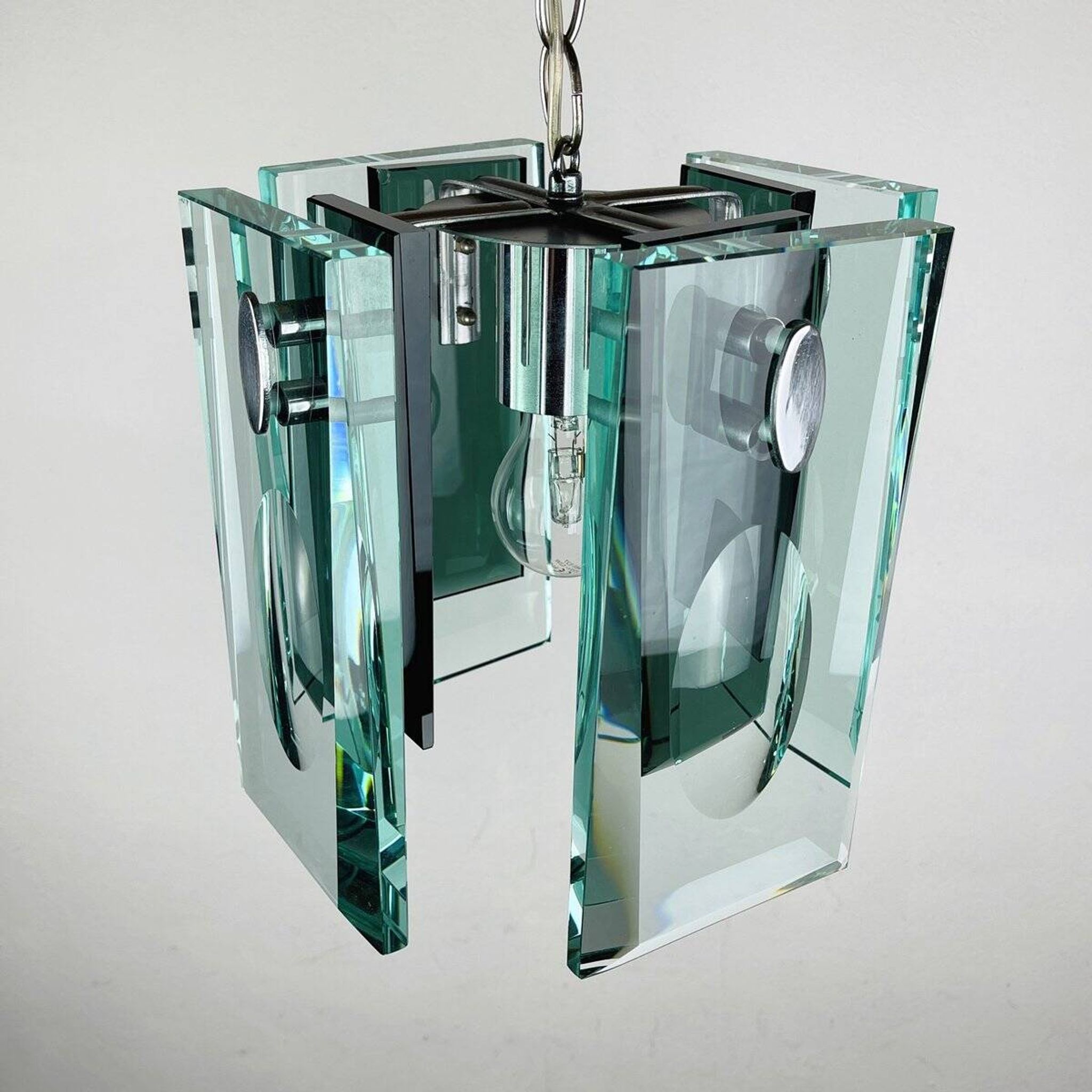 Italian art glass pendant by Fontana Arte, Italy, 1970s.