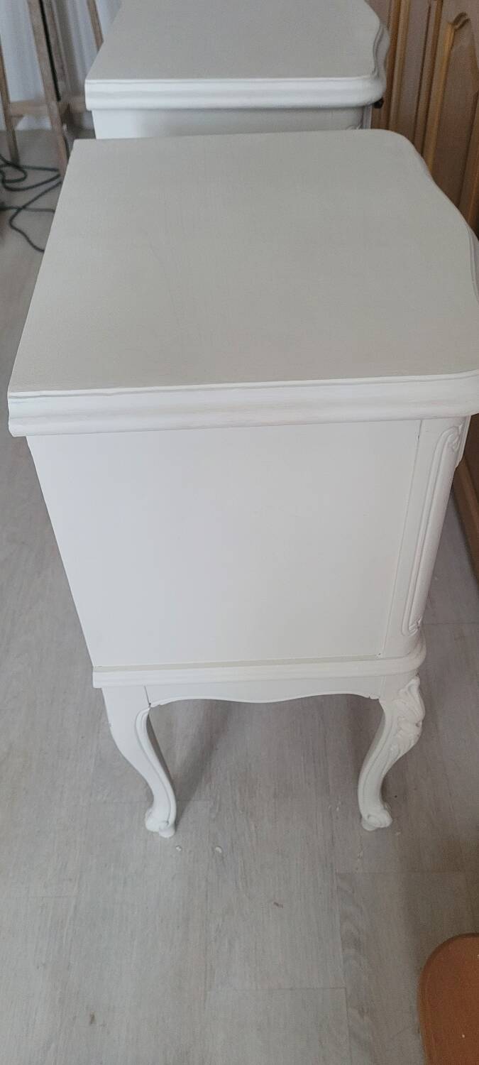 Louis XV style cherry wood bedside table