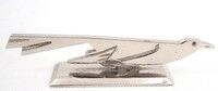 Aristide Colotte, 12 animal-shaped knife rests, Art Deco, excellent condition, case.