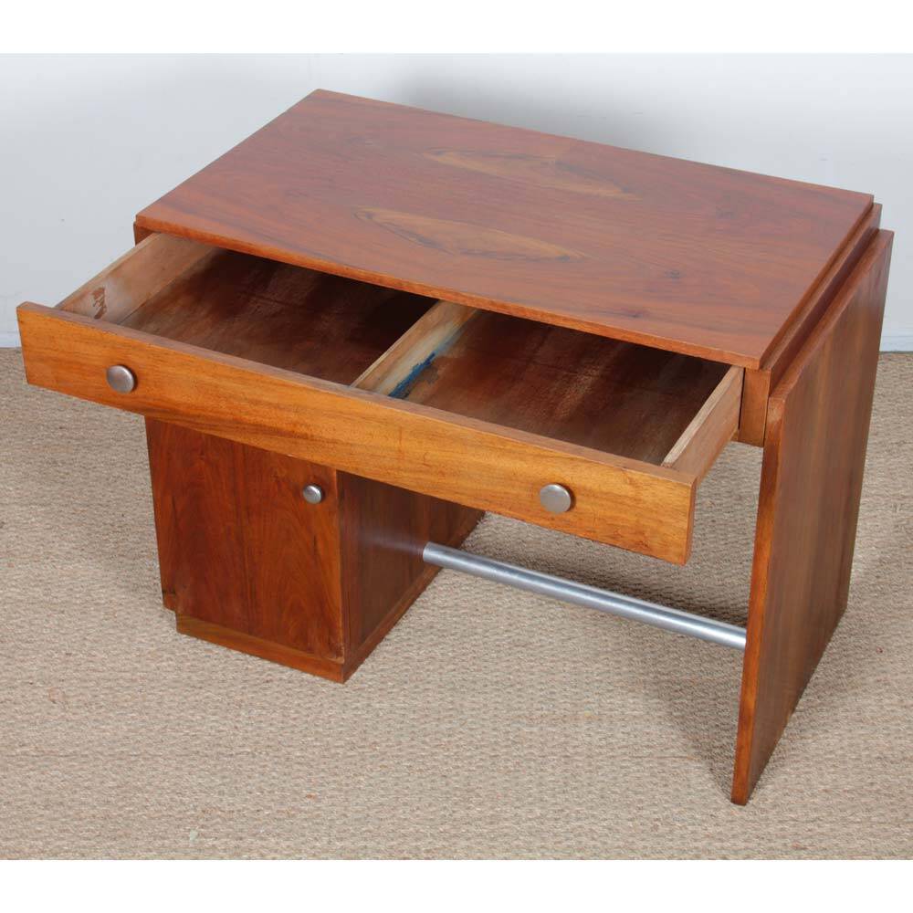 Modernist wooden desk, work from the 1940s.