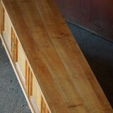 Modern Danish low enfilade in oak with panelled doors, mid-20th century.