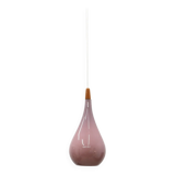 Holmegaard Drop pendant lamp in teak & glass