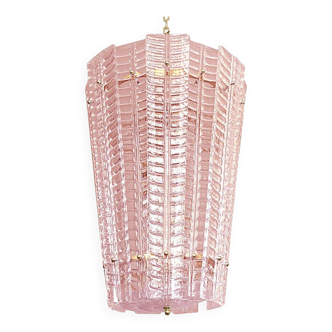 Contemporary Pink Murano Glass Lantern
