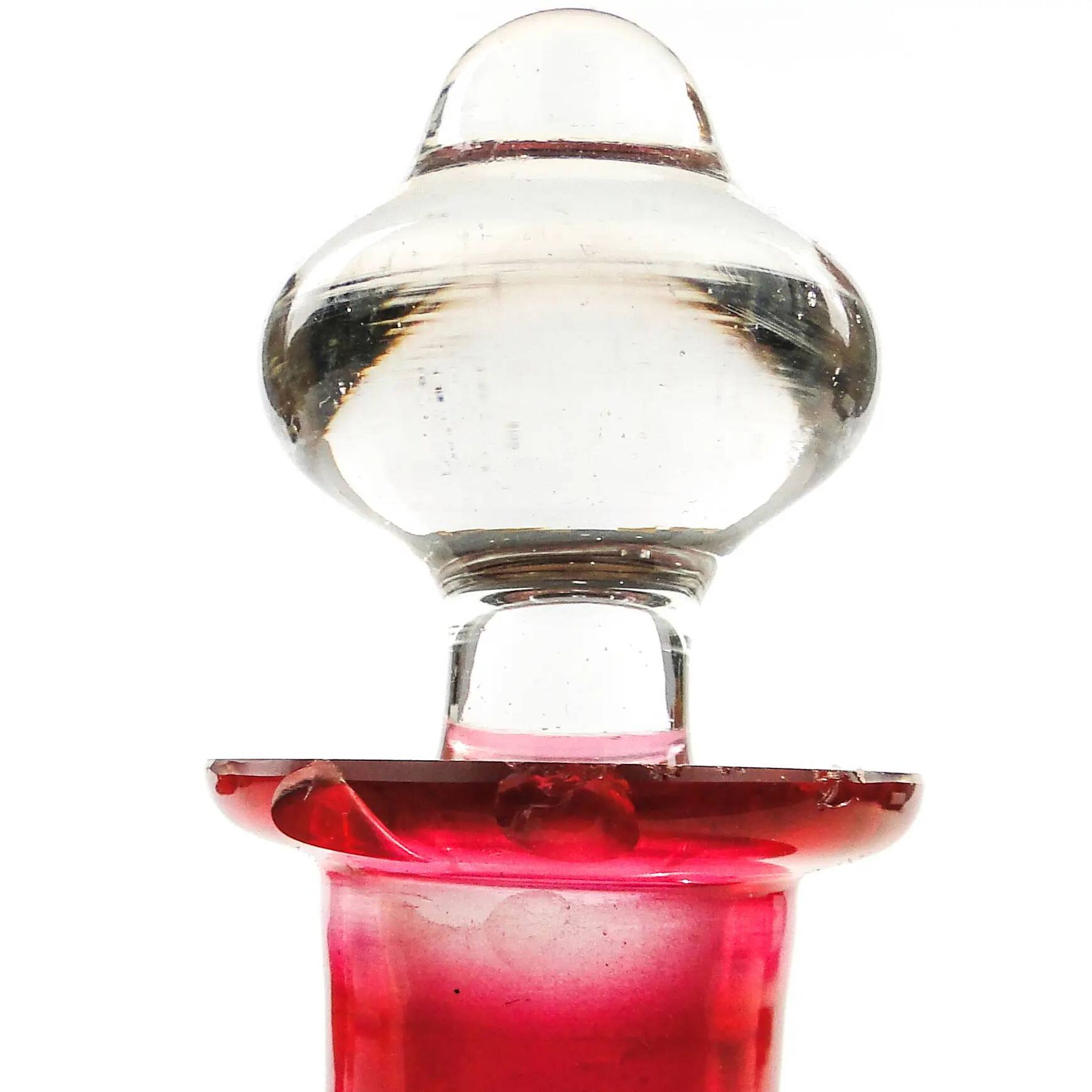 Carafe, Art Nouveau, glass, France, early 20th century