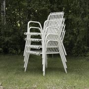 Vintage Italian 1950s metal garden chairs - set of 4