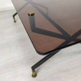 Table basse vintage verre